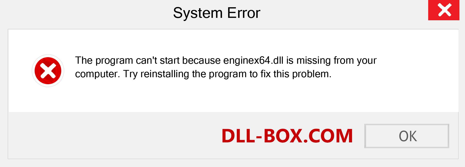  enginex64.dll file is missing?. Download for Windows 7, 8, 10 - Fix  enginex64 dll Missing Error on Windows, photos, images